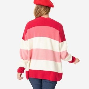 Unique Vintage Pink Valentine's Cardigan